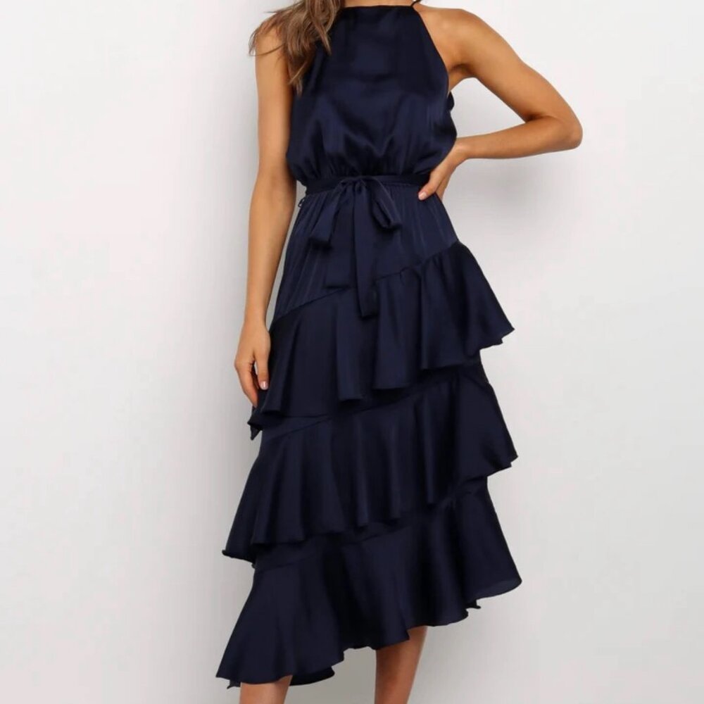 Petal & Pup Navy Dress - Picture 2 of 7